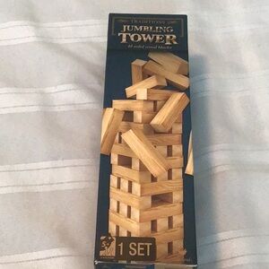 Traaditions jumbling tower 48 solid wood blocks  preowned never used sealed